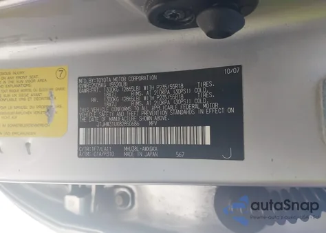 2008 Lexus Rx 400H z USA, uszkodzony, nr VIN JTJHW31UX82850686